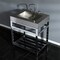 Fauceture KVSP3122A1 31" Stainless Steel Sink W/ Steel Console Sink Base, Chrome KVSP3122A1 - alternate 4